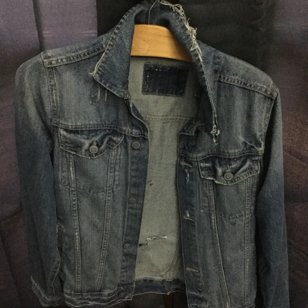 Hand crafted jean jacket